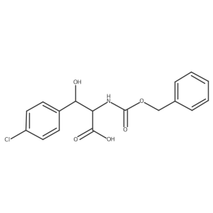 2-{[(Benzyloxy)carbonyl]amino}-3-(4-chlorophenyl)-3-hydroxypropanoic acid结构式