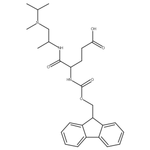 4-({[(9H-fluoren-9-yl)methoxy]carbonyl}amino)-4-{[(2S)-1-[methyl(propan-2-yl)amino]propan-2-yl]carbamoyl}butanoic acid结构式