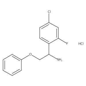 1-(4-Chloro-2-fluorophenyl)-2-phenoxyethanamine;hydrochloride Structure