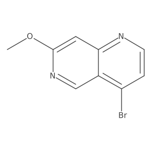 4-Bromo-7-methoxy-1,6-naphthyridine Structure