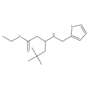 Ethyl 5,5-dimethyl-3-{[(thiophen-2-yl)methyl]amino}hexanoate Structure