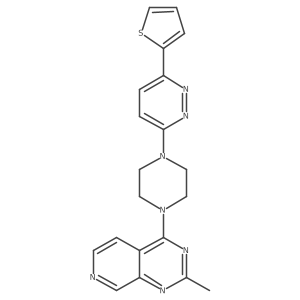 3-(4-{2-Methylpyrido[3,4-d]pyrimidin-4-yl}piperazin-1-yl)-6-(thiophen-2-yl)pyridazine结构式