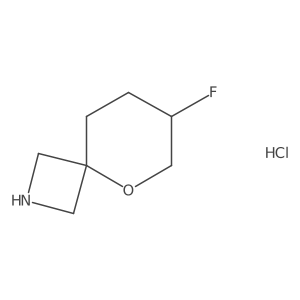 (R)-7-Fluoro-5-oxa-2-azaspiro[3.5]nonane hydrochloride Structure