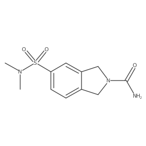 5-(Dimethylsulfamoyl)-1,3-dihydroisoindole-2-carboxamide Structure