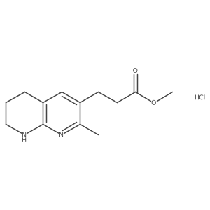 Methyl 3-(2-methyl-5,6,7,8-tetrahydro-1,8-naphthyridin-3-yl)propanoate;hydrochloride Structure