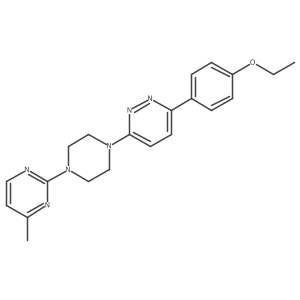 3-(4-Ethoxyphenyl)-6-[4-(4-methylpyrimidin-2-yl)piperazin-1-yl]pyridazine结构式