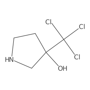 3-(Trichloromethyl)pyrrolidin-3-ol Structure