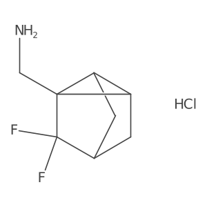 1-{7,7-Difluorotricyclo[2.2.1.0,2,6]heptan-1-yl}methanamine hydrochloride结构式
