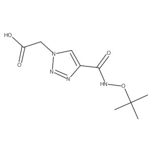 2-{4-[(tert-butoxy)carbamoyl]-1H-1,2,3-triazol-1-yl}acetic acid结构式