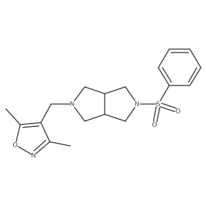 4-{[5-(Benzenesulfonyl)-octahydropyrrolo[3,4-c]pyrrol-2-yl]methyl}-3,5-dimethyl-1,2-oxazole结构式