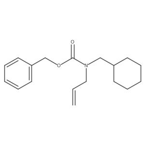 benzyl N-(cyclohexylmethyl)-N-(prop-2-en-1-yl)carbamate结构式