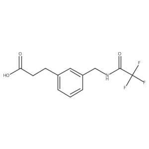 3-{3-[(2,2,2-Trifluoroacetamido)methyl]phenyl}propanoic acid结构式