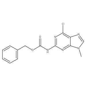 benzyl N-(6-chloro-9-methyl-9H-purin-2-yl)carbamate Structure