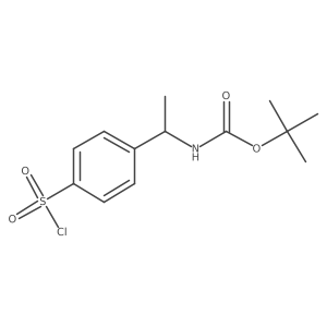 Tert-butyl (R)-(1-(4-(chlorosulfonyl)phenyl)ethyl)carbamate Structure