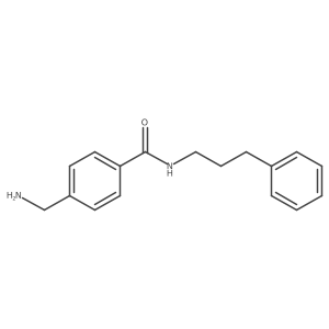 4-(aminomethyl)-N-(3-phenylpropyl)benzamide结构式