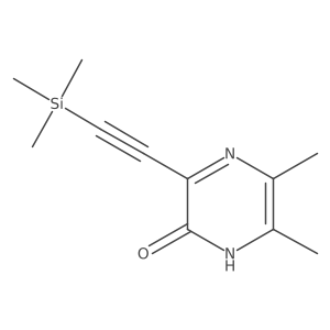 5,6-Dimethyl-3-[2-(trimethylsilyl)ethynyl]-1,2-dihydropyrazin-2-one Structure