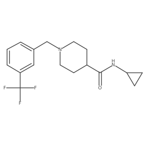 N-cyclopropyl-1-{[3-(trifluoromethyl)phenyl]methyl}piperidine-4-carboxamide Structure