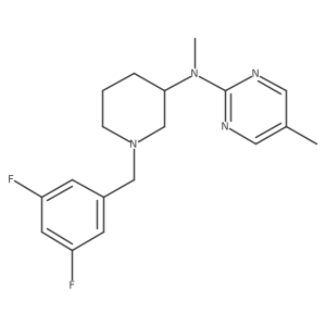 N-{1-[(3,5-difluorophenyl)methyl]piperidin-3-yl}-N,5-dimethylpyrimidin-2-amine结构式