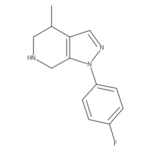 1-(4-fluorophenyl)-4-methyl-1H,4H,5H,6H,7H-pyrazolo[3,4-c]pyridine Structure