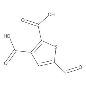5-Formylthiophene-2,3-dicarboxylic acid结构式