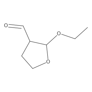 2-Ethoxyoxolane-3-carbaldehyde结构式