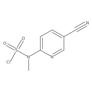 N-(5-cyanopyridin-2-yl)-N-methylsulfamoyl chloride Structure