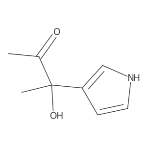 (R)-3-Hydroxy-3-(1H-pyrrol-3-yl)butan-2-one结构式