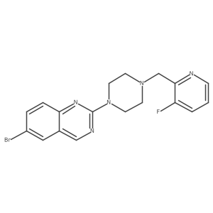 6-Bromo-2-{4-[(3-fluoropyridin-2-yl)methyl]piperazin-1-yl}quinazoline Structure