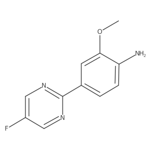 4-(5-fluoro-2-pyrimidinyl)-2-methoxyBenzenamine结构式