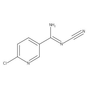 6-chloro-N-cyanonicotinamidine Structure