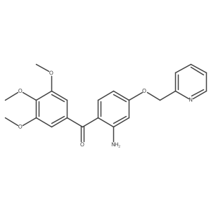[2-Amino-4-(2-pyridinylmethoxy)phenyl](3,4,5-trimethoxyphenyl)methanone结构式