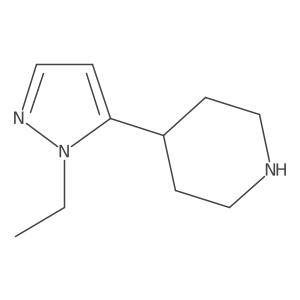4-(1-ethyl-1H-pyrazol-5-yl)piperidine Structure