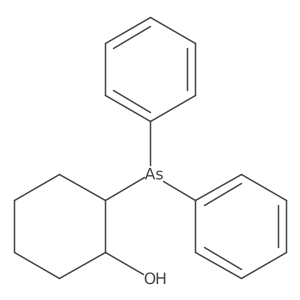 Cyclohexanol, 2-(diphenylarsino)- Structure