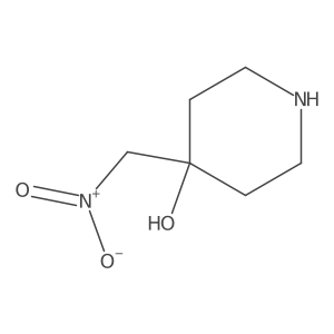 4-(Nitromethyl)piperidin-4-ol Structure