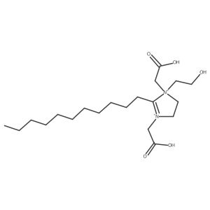 1,3-Bis(carboxymethyl)-1-(2-hydroxyethyl)-2-undecyl-4,5-dihydro-1H-imidazolediium结构式