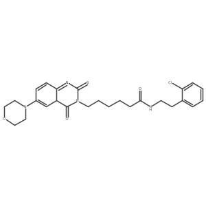 N-[2-(2-chlorophenyl)ethyl]-6-[6-(morpholin-4-yl)-4-oxo-2-sulfanylidene-1,2,3,4-tetrahydroquinazolin-3-yl]hexanamide Structure