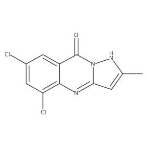 5,7-Dichloro-2-methylpyrazolo[5,1-b]quinazolin-9(1H)-one结构式