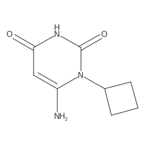 6-Amino-1-cyclobutyl-2,4(1H,3H)-pyrimidinedione结构式