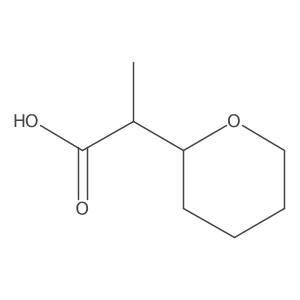 2-(Tetrahydro-2H-pyran-2-yl)propanoic acid结构式