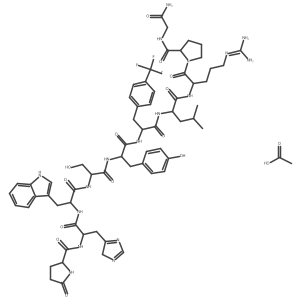 D-(Ptf(sup 6))LHRH acetate结构式