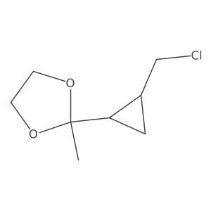 2-[2-(Chloromethyl)cyclopropyl]-2-methyl-1,3-dioxolane Structure