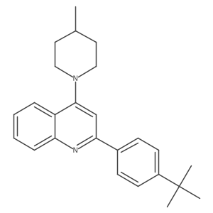 2-(4-Tert-butylphenyl)-4-(4-methyl-1-piperidinyl)quinoline Structure