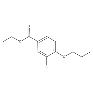 Ethyl 3-chloro-4-propoxybenzoate结构式