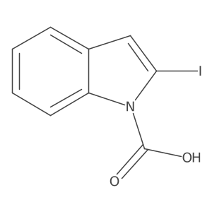 1h-Indole-1-carboxylic acid,2-iodo-结构式