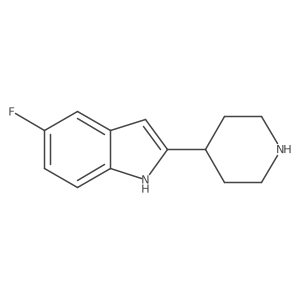 5-Fluoro-2-(piperidin-4-yl)-1h-indole Structure