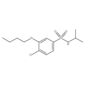 [(3-Butoxy-4-chlorophenyl)sulfonyl](methylethyl)amine结构式