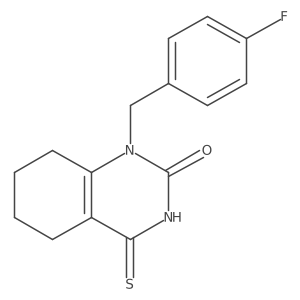 1-(4-fluorobenzyl)-4-thioxo-3,4,5,6,7,8-hexahydroquinazolin-2(1H)-one Structure