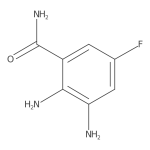Benzamide, 2,3-diamino-5-fluoro- Structure