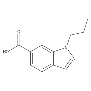 1-propyl-1H-indazole-6-carboxylic acid结构式
