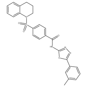 4-((3,4-dihydroquinolin-1(2H)-yl)sulfonyl)-N-(5-(m-tolyl)-1,3,4-oxadiazol-2-yl)benzamide Structure